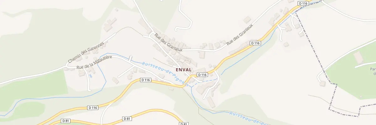 Plan du 34 Sen des Grottes Enval à Vic-le-Comte
