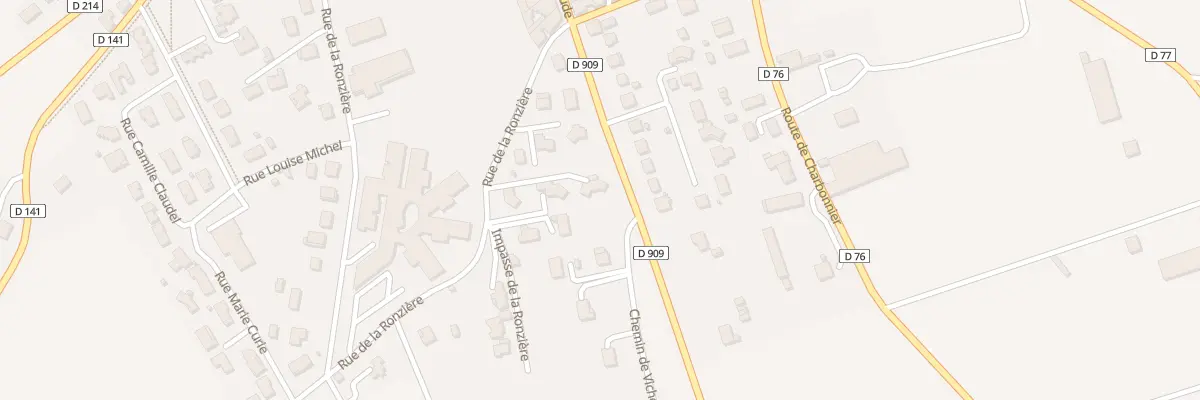 Plan du 38E Rue de la Ronzière à Saint-Germain-Lembron