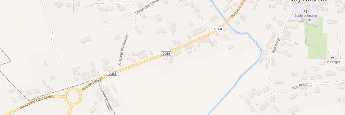 Plan du 27 Rue Jean Jaurès à Viry-Noureuil