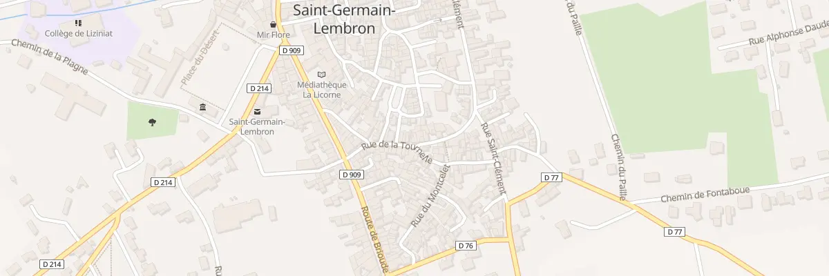 Plan du 23 Rue de la Tournelle à Saint-Germain-Lembron