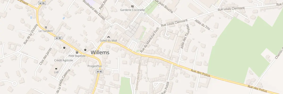Plan du 5 Rue du Mal Foch à Willems