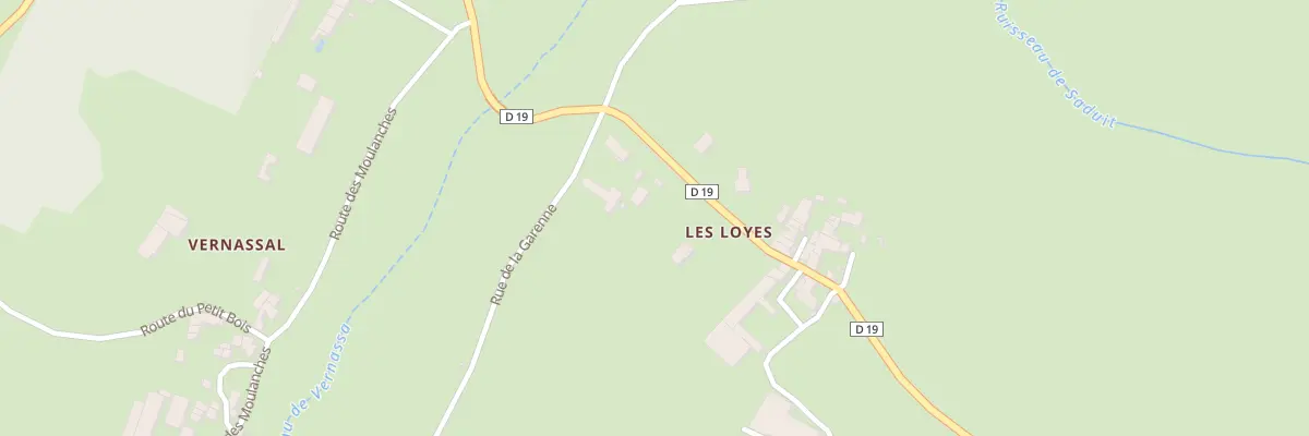 Plan des Loyes à Léotoing