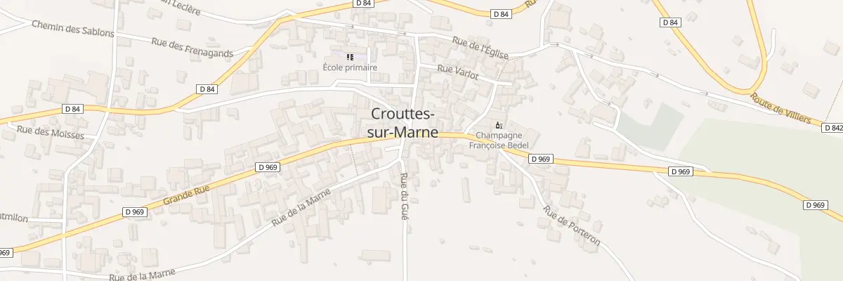 Plan du 58 Gr Grande Rue à Crouttes-sur-Marne