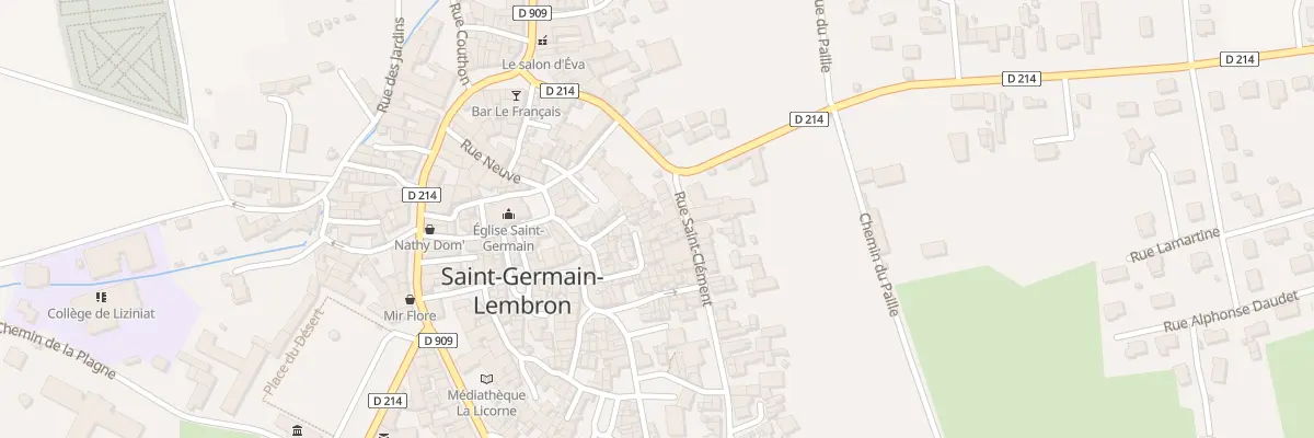 Plan du 8 Rue St Clement à Saint-Germain-Lembron