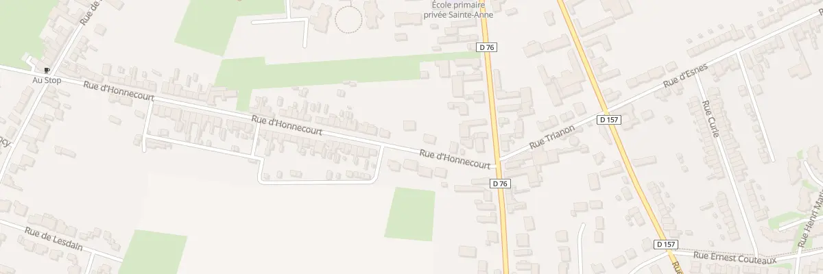 Plan du 75 Rue d’Honnecourt à Cambrai