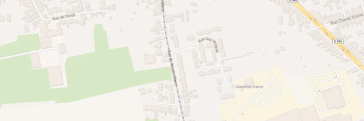 Plan du 35 Rue du Moulin Blanc à Aniche