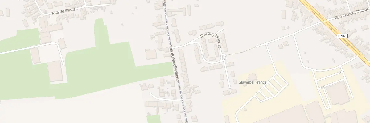 Plan du 39 Rue du Moulin Blanc à Aniche