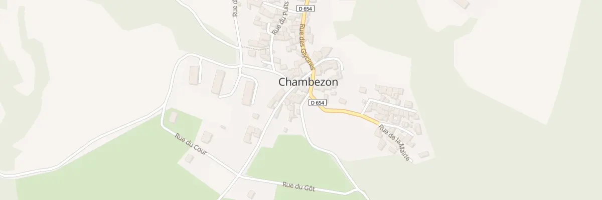 Plan du 5015 Le Bourg à Chambezon