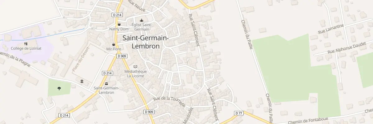 Plan du 8 Pl de la Motte à Saint-Germain-Lembron