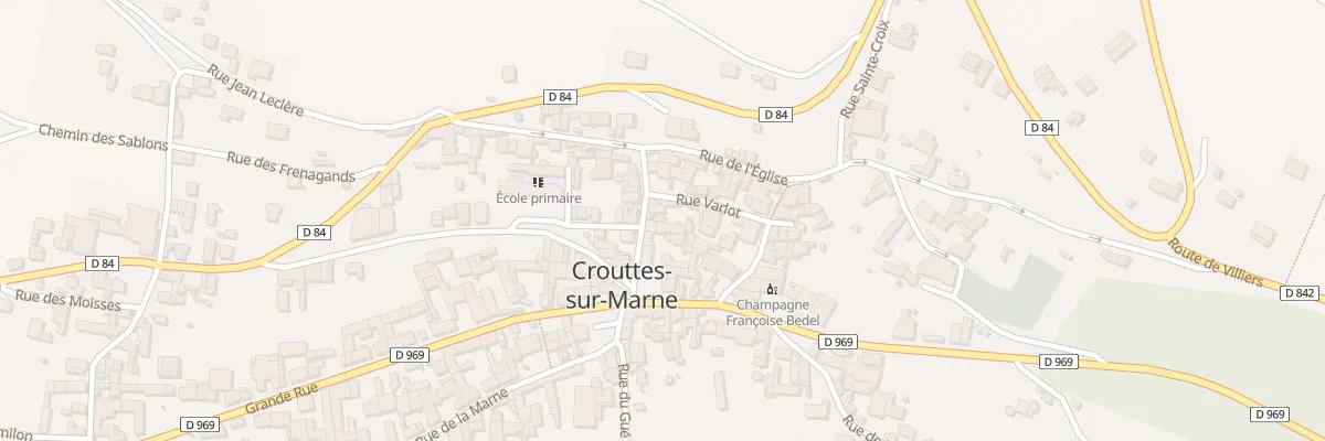 Plan du 12 Rue du Calvaire à Crouttes-sur-Marne