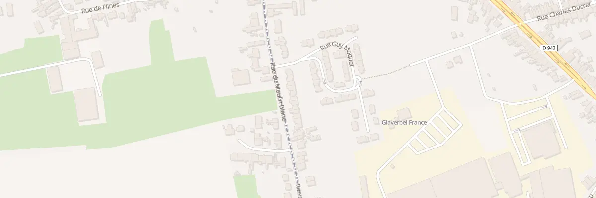 Plan du 43 Rue du Moulin Blanc à Aniche