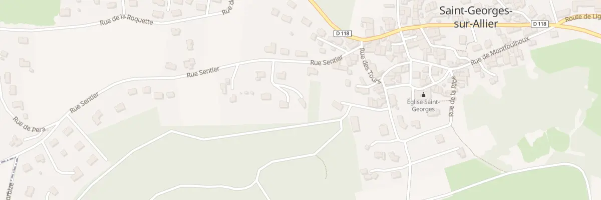 Plan du 11 Rue Sentier à Saint-Georges-sur-Allier