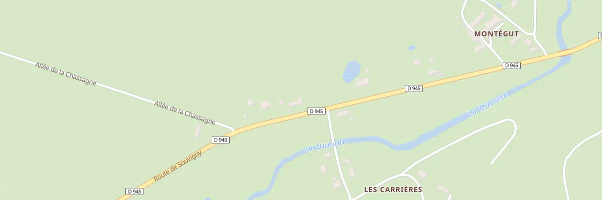 Plan du 66 Rte de Souvigny à Coulandon