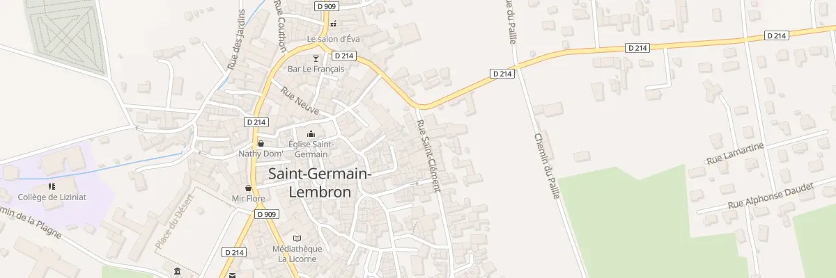Plan du 8 Rue St Clement à Saint-Germain-Lembron