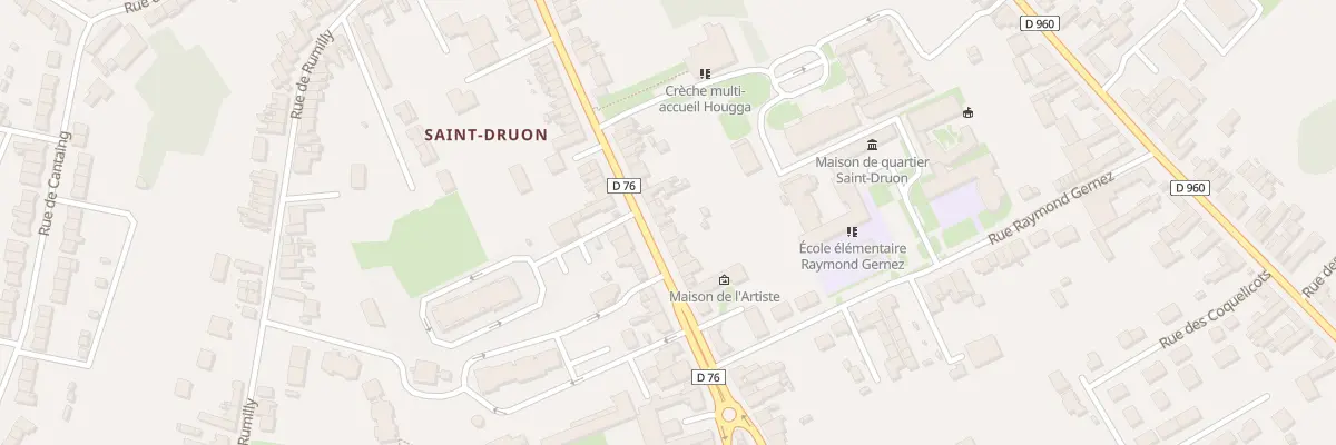 Plan du 95 Rue Saint-druon à Cambrai