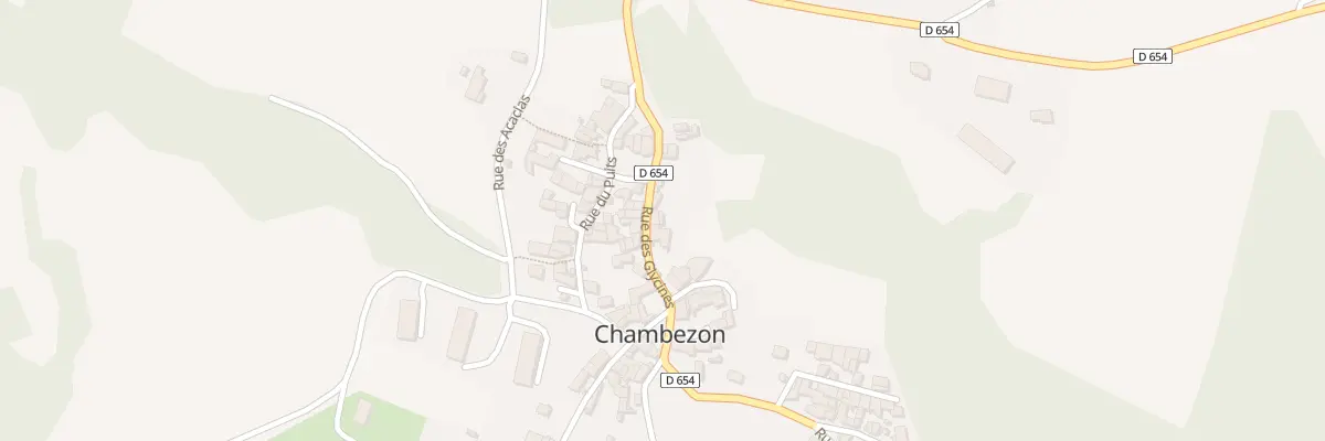 Plan du 5030 Le Bourg à Chambezon