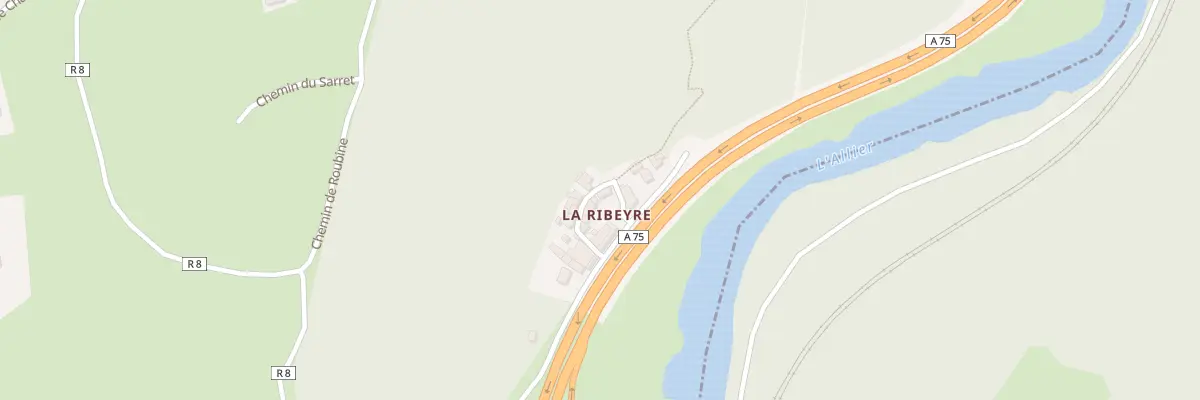 Plan du 10 Sen des Robiniers (La Ribeyre) à Saint-Yvoine