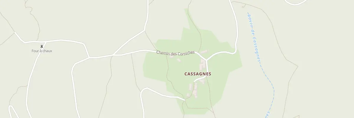 Plan du 5140 Cassagnes Village à Saint-Pierre-des-Tripiers