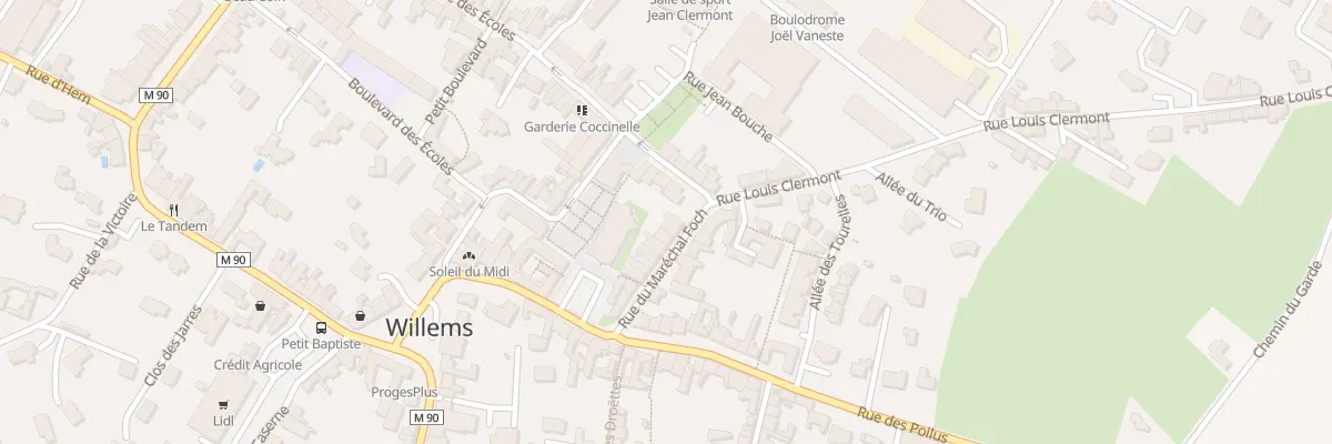 Plan du 19 Rue du Mal Foch à Willems