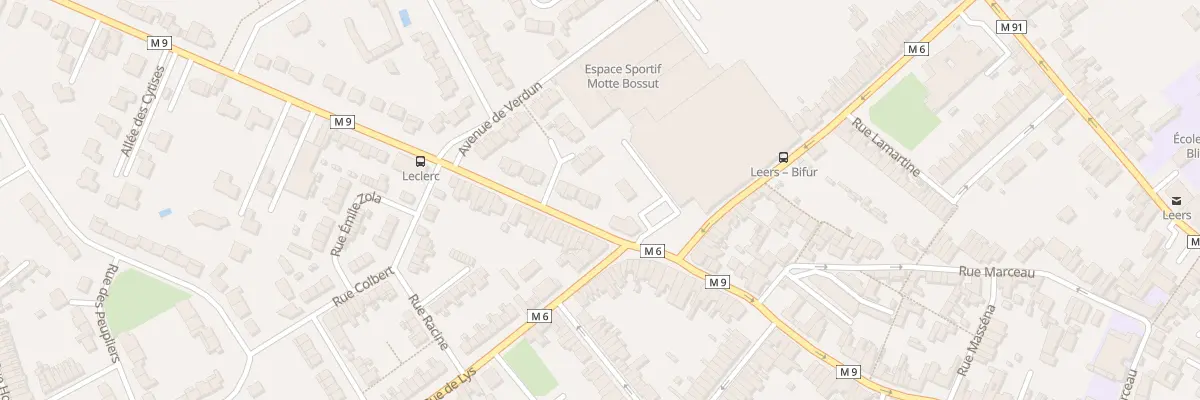 Plan du 8 Rue du Mal Leclerc à Leers