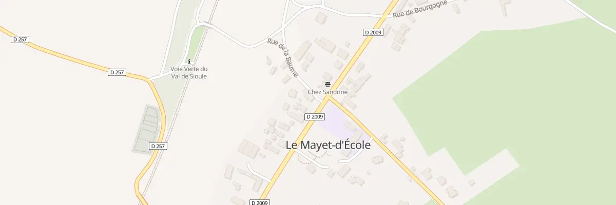 Plan du 64 Rte Nationale 9 au Mayet-d’École