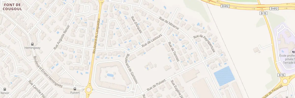 Plan du 56 Rue de Lastours à Béziers