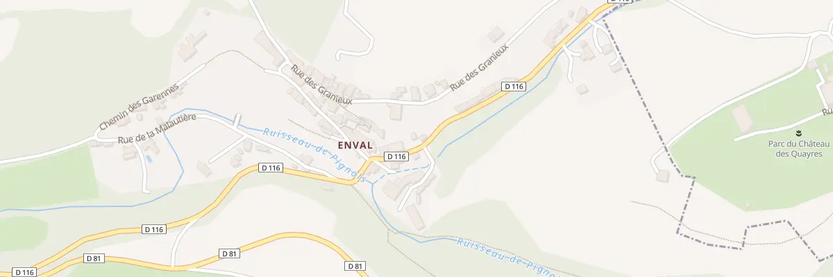 Plan du 101 Rte de Benaud Enval à Vic-le-Comte