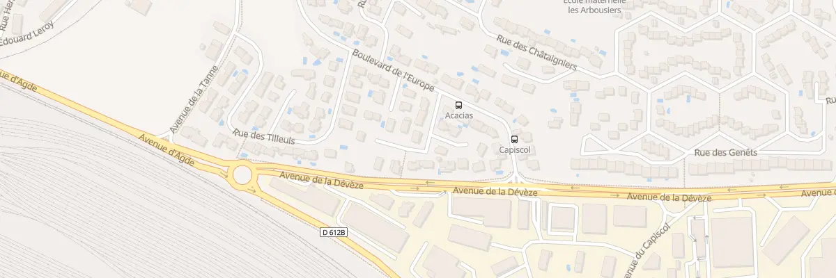 Plan du 6 Imp des Acacias à Béziers