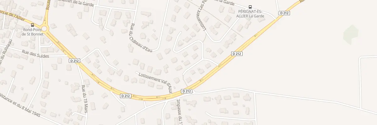 Plan du 8 Lot les Pradeaux à Pérignat-sur-Allier