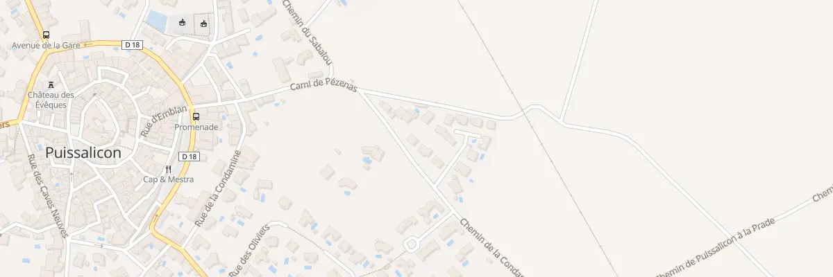 Plan du 57 Che de la Condamine à Puissalicon