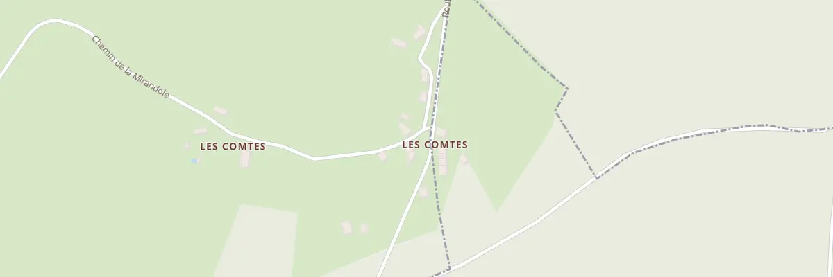 Plan du 1 Rte de la Mirandole à Saint-Aubin-les-Forges