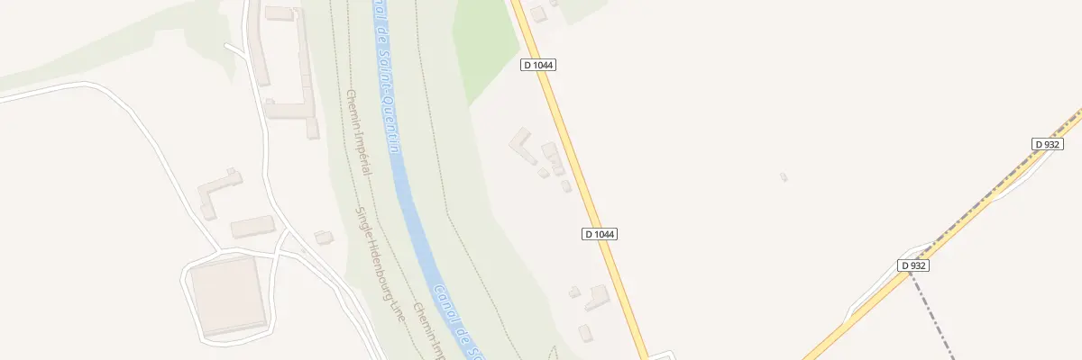 Plan du 14 Ham de Riqueval à Bellicourt
