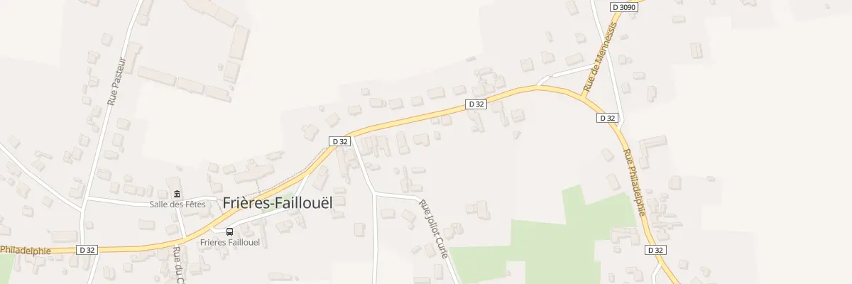 Plan de la Rue de Philadelphie à Frières-Faillouël