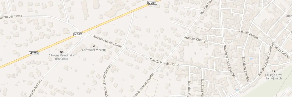Plan du 38 Rue du Puy de Dôme à Pont-du-Château