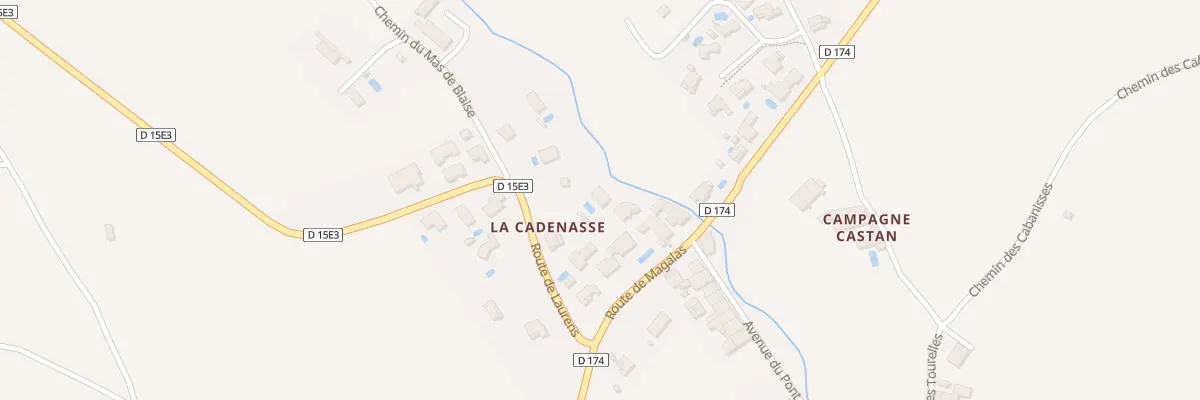 Plan du 2 La Cadenasse à Fouzilhon