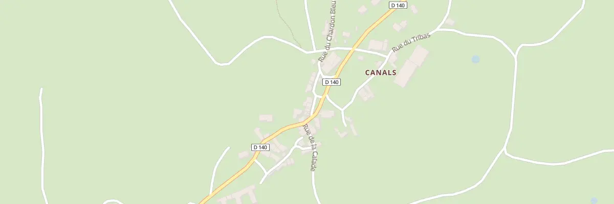 Plan du 5244 Canals à Cornus