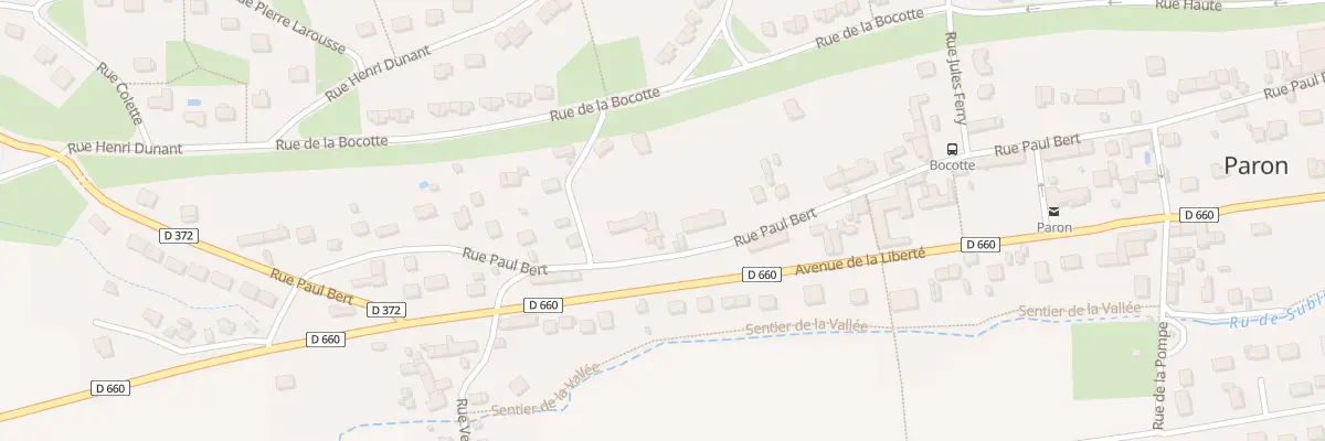Plan du 110T Rue Paul Bert à Paron