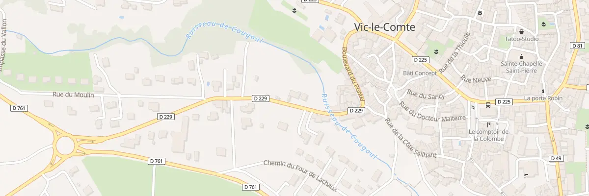 Plan du 66 Rte Parsberg à Vic-le-Comte