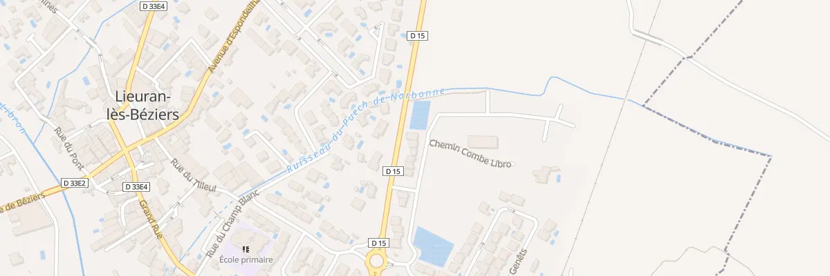 Plan du 27 Rue des Lavandes à Lieuran-lès-Béziers