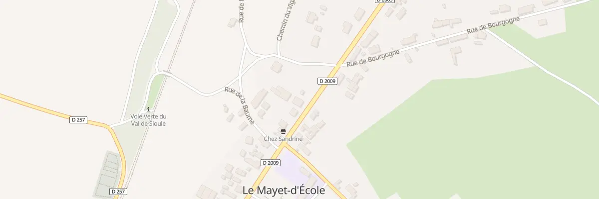 Plan du 54 Rte Nationale 9 au Mayet-d’École