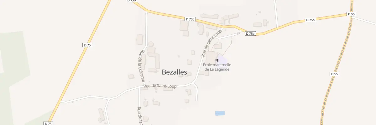 Plan du 6 Rue de Saint-loup à Bezalles