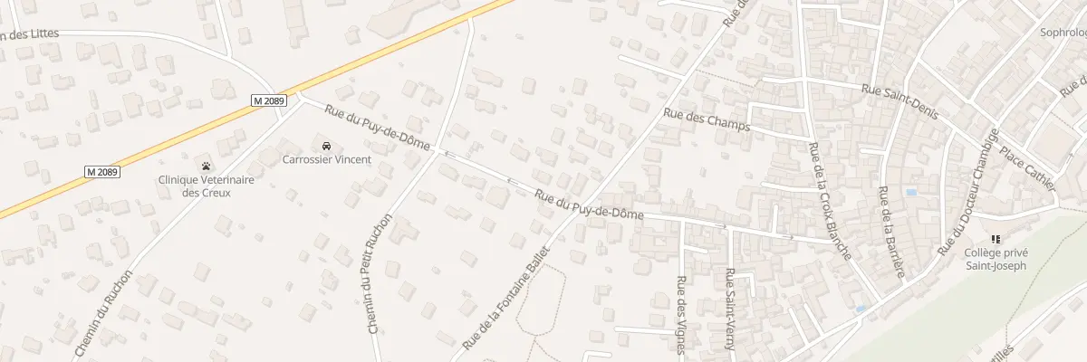 Plan du 36 Rue du Puy de Dôme à Pont-du-Château
