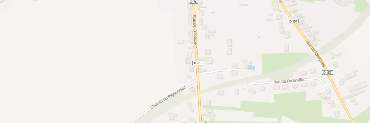 Plan du 80B Rue de Crèvecoeur à Cambrai