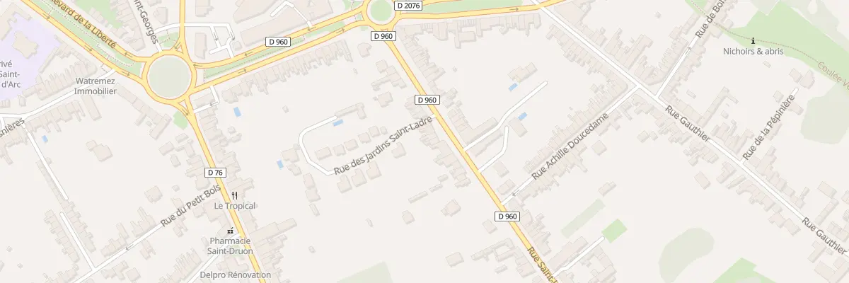 Plan du 18 Rue Saint-ladre à Cambrai