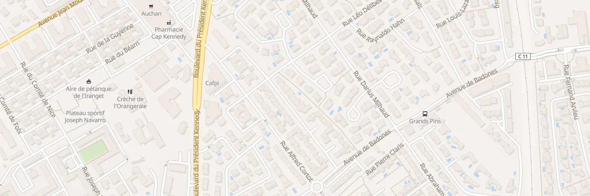 Plan du 34 Rue César Franck à Béziers