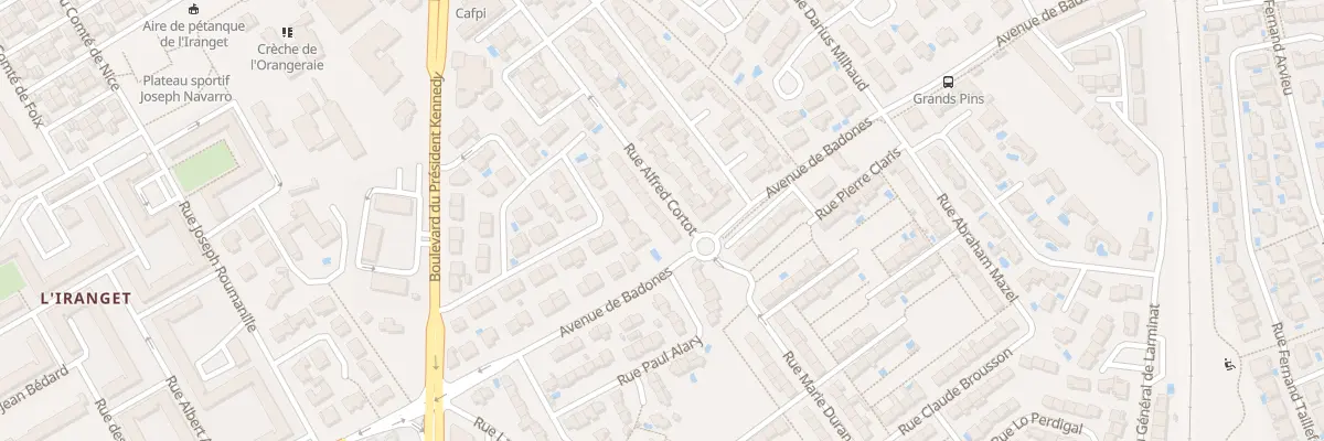 Plan du 3 Rue Alfred Cortot à Béziers