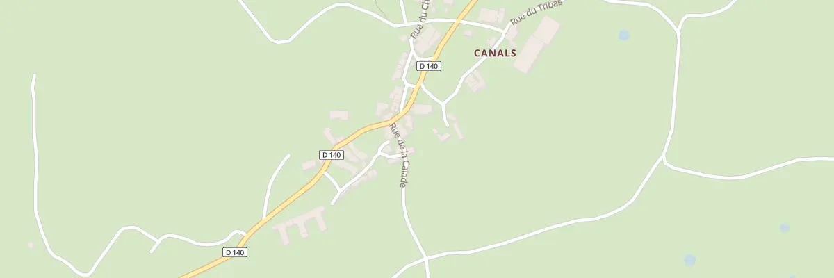 Plan du 5228 Canals à Cornus