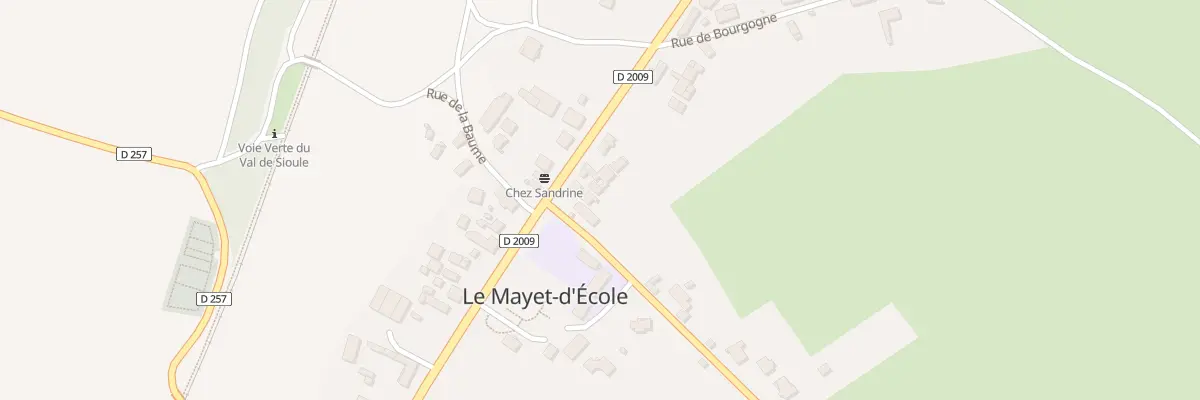 Plan du 61 Rte Nationale 9 au Mayet-d’École