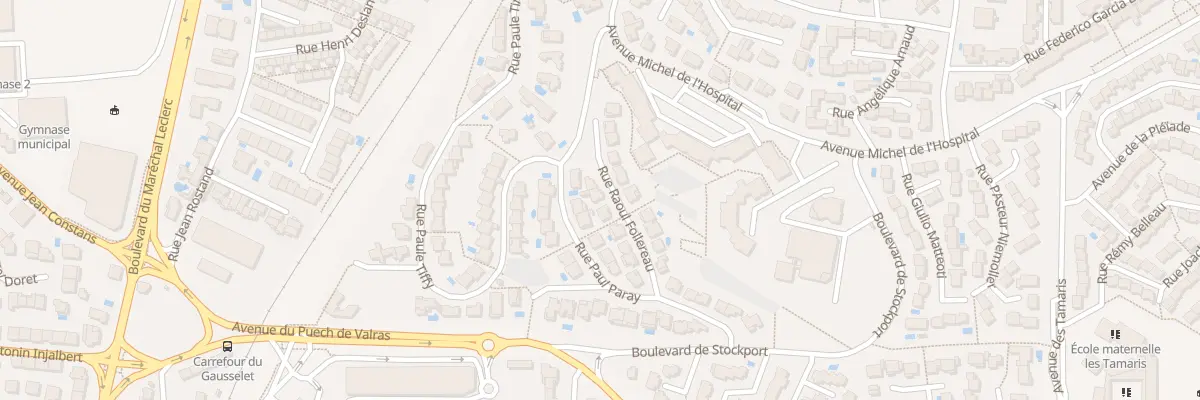 Plan du 11 Rue Raoul Follereau à Béziers
