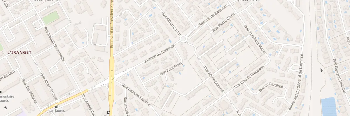 Plan du 25 Rue Paul Alary à Béziers